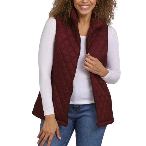 Lands' End Ladies' 3-in-1 Systems Jacket Burgundy Size XL NWT - Picture 3 of 15